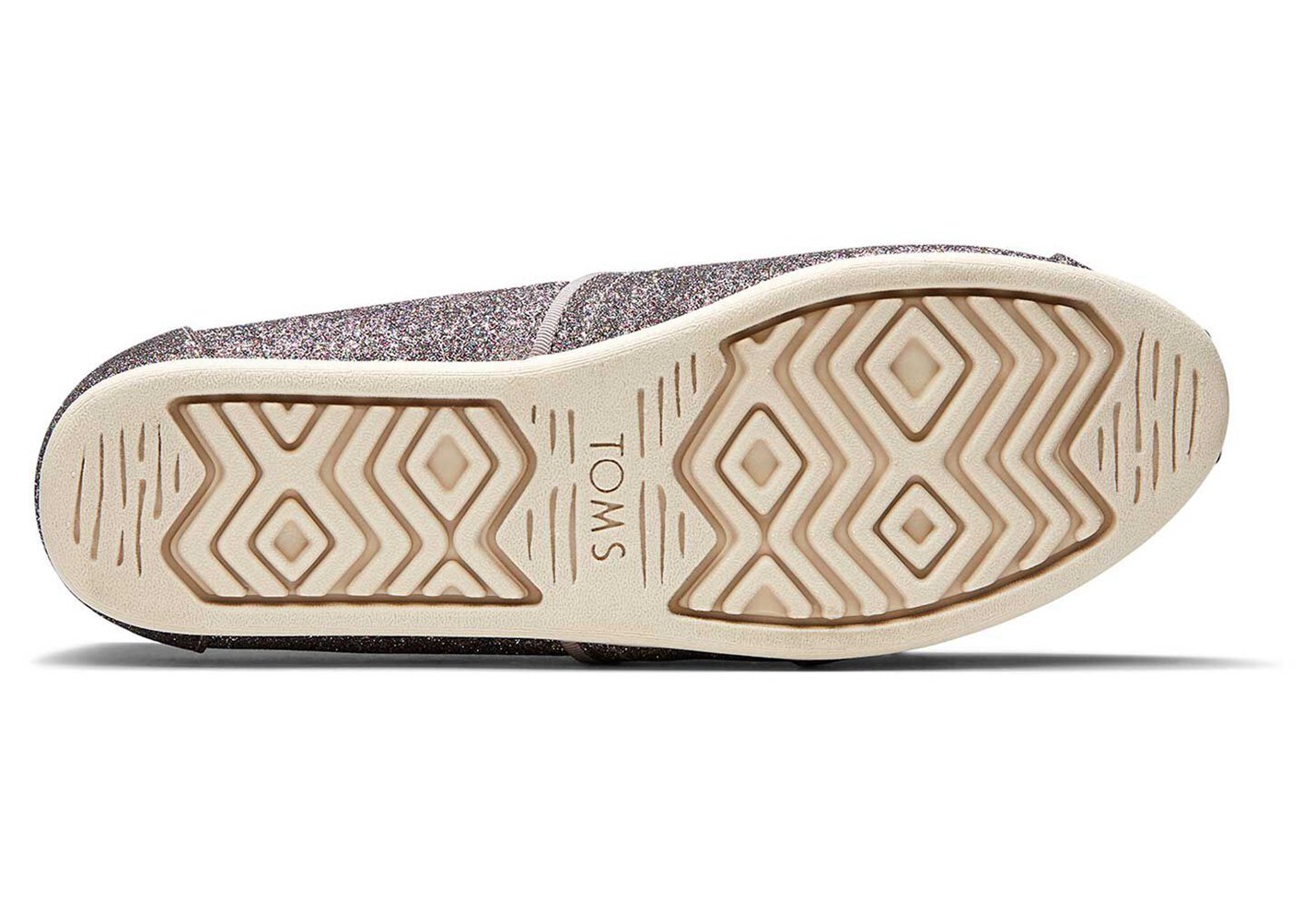 Toms Espadryle Damskie Srebrne - Alpargata Glitter - 52ILXCJFP